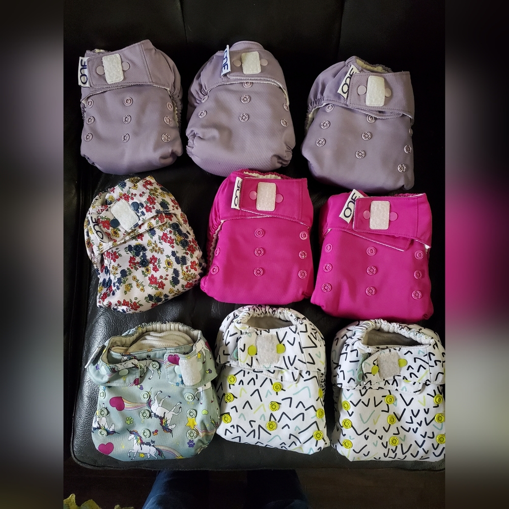 9 Grovia ONE Cloth Diaper Lot